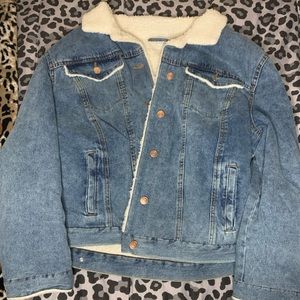 Adorable Sherpa Jean Jacket🤍🚨